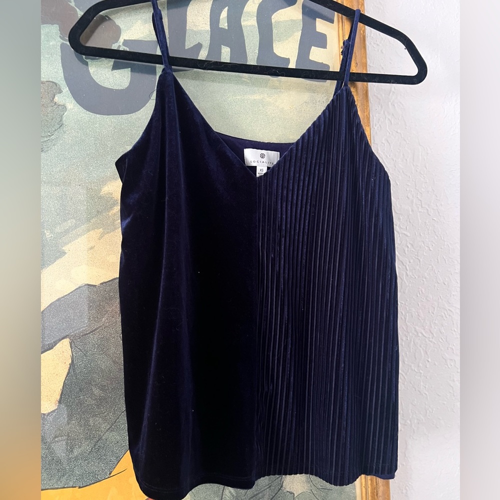 Socialite Navy Blue Top